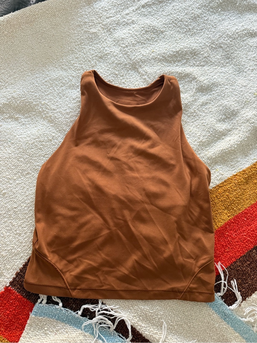 Target Women's Rust-Brown Halter Tank Top - Picture 2 of 4